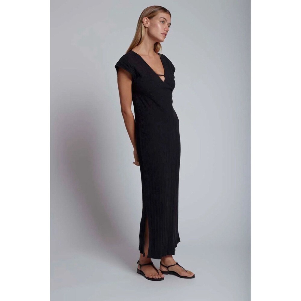 Skin Worldwide Reyna Caftan Black Dress Women’s Size 3 ( Large 12-14)  $190